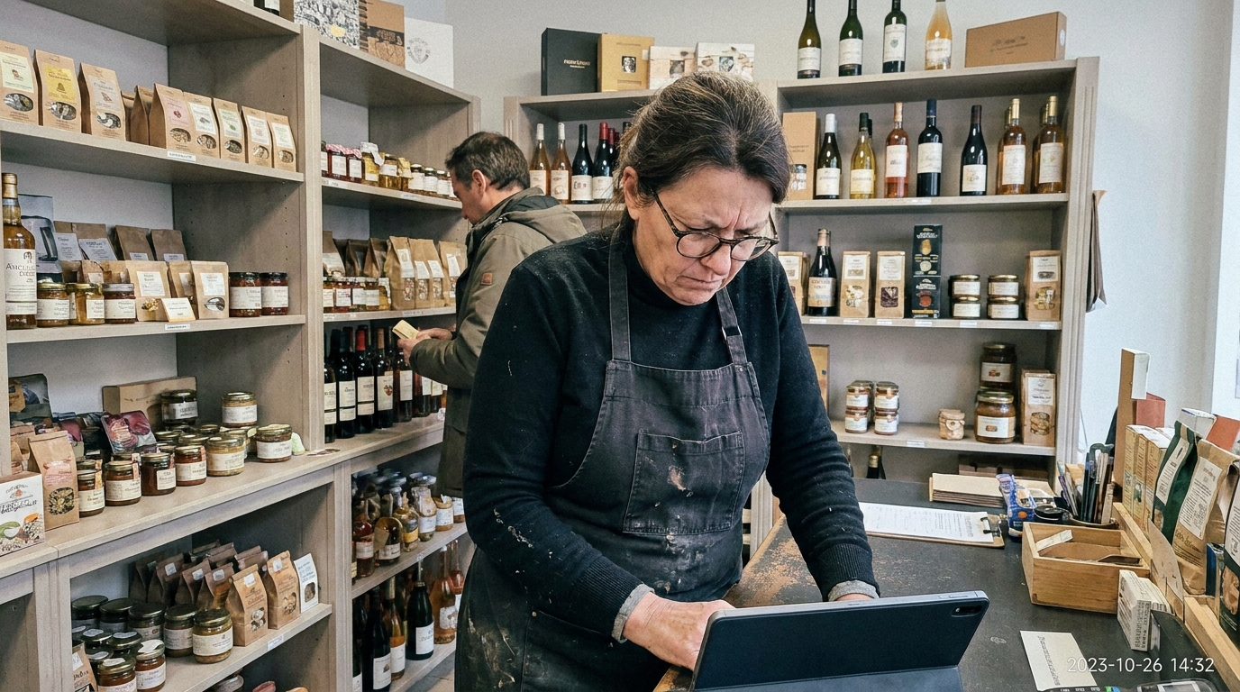 Scène du quotidien dans le secteur retail