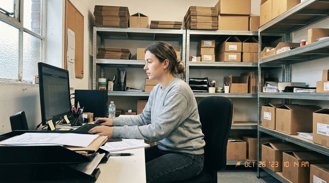 Scène du quotidien dans le secteur e-commerce