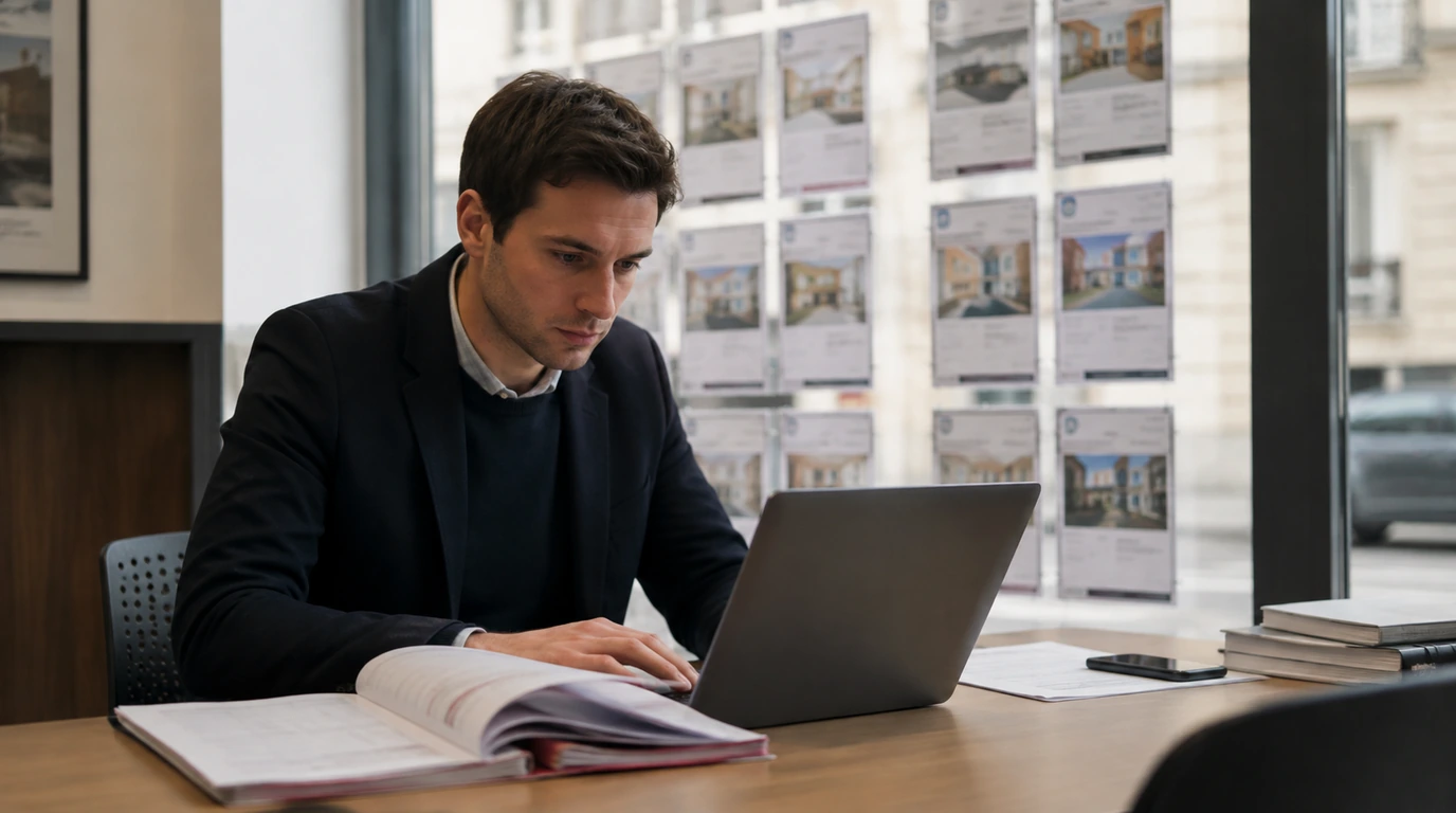 Scène du quotidien dans le secteur immobilier
