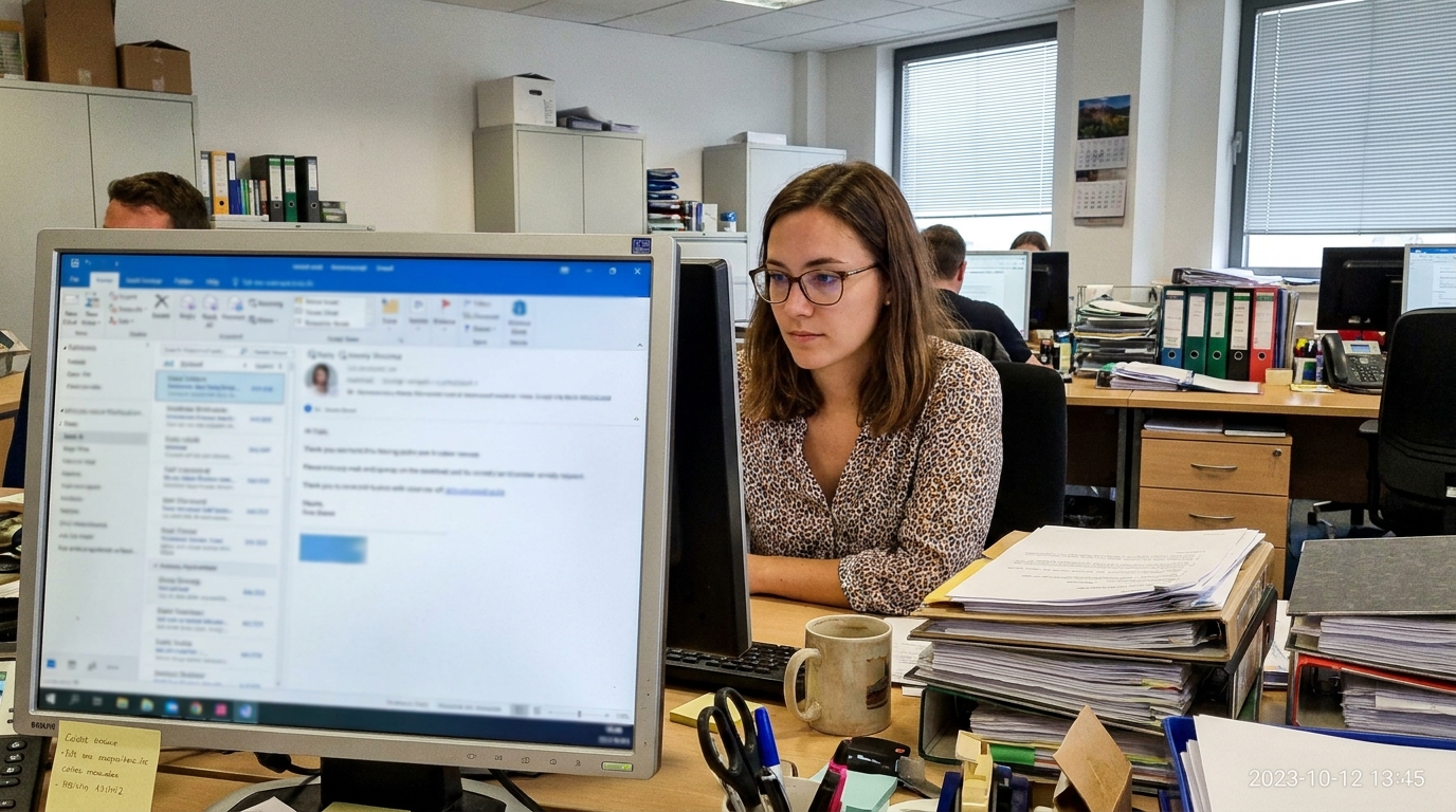 Scène du quotidien dans le secteur rh & paie & administratif