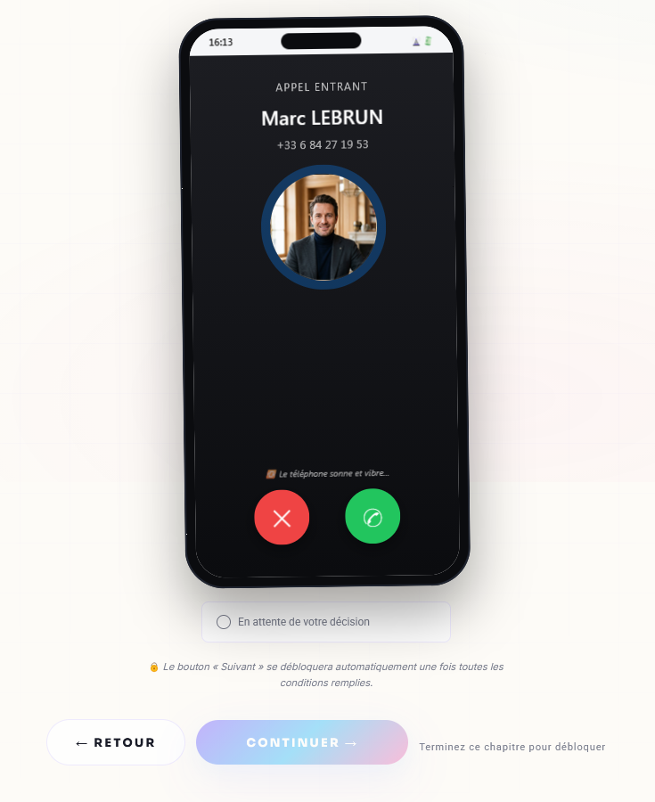 Capture ROOMCA, Le faux support qui vous appelle