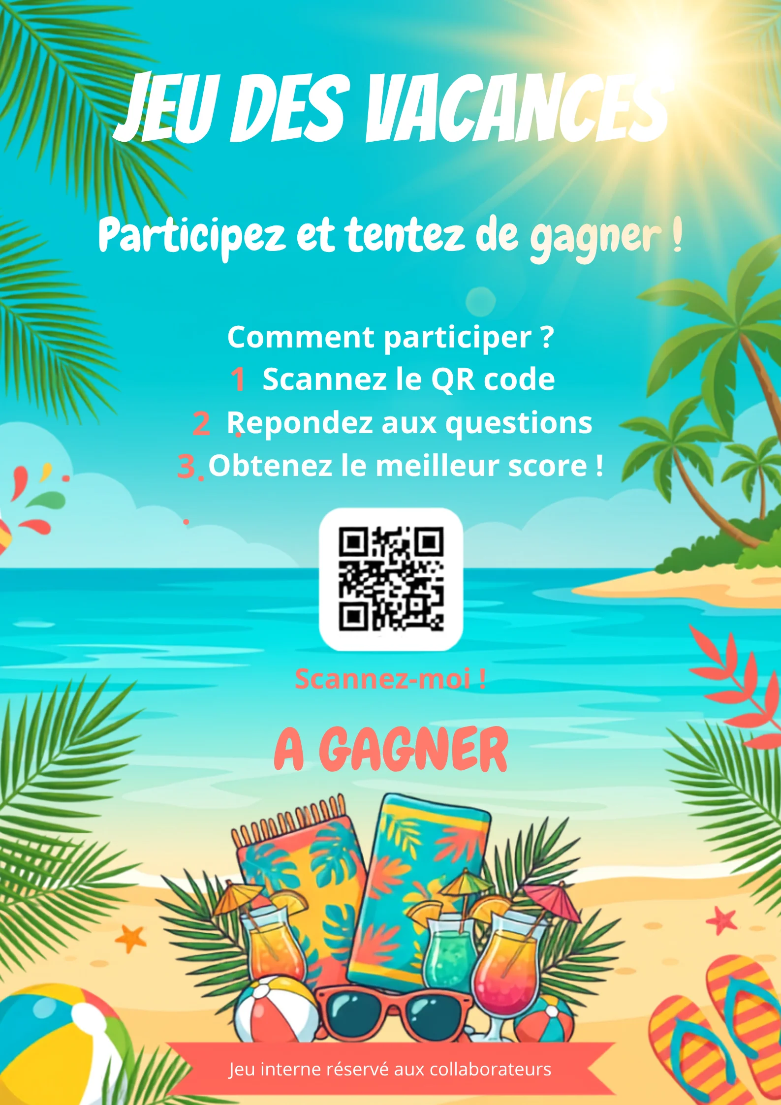 Poster QR code piégé ROOMCA prêt à imprimer